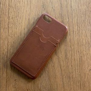 Madewell Brown Leather iPhone Wallet Case